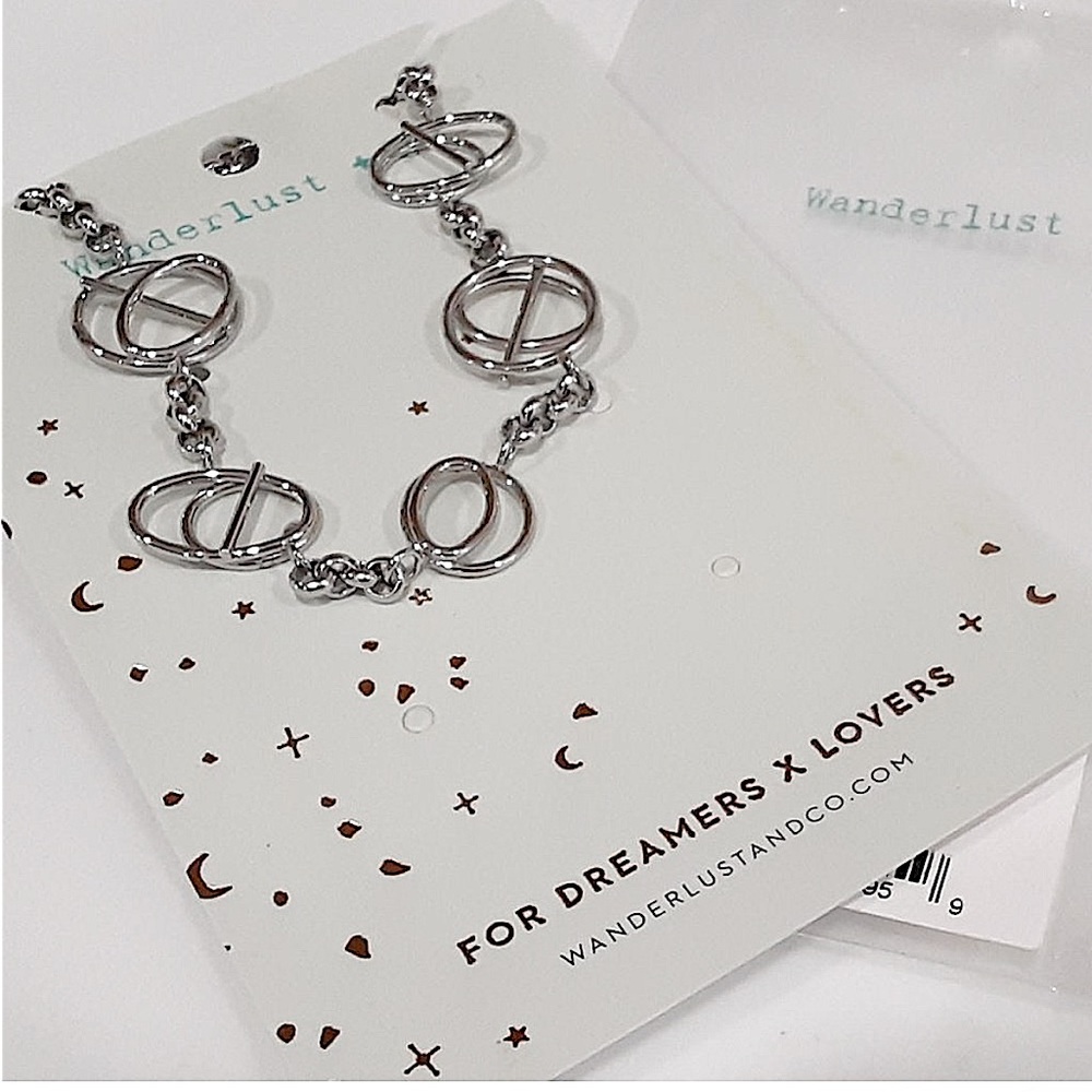 NWT WANDERLUST + CO MULTI HELIX BRACELET, SIVER OR GOLD - Picture 2 of 3